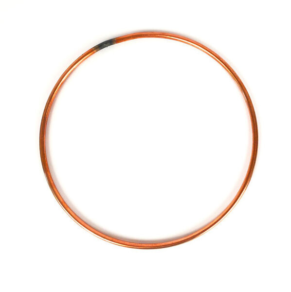 Armature abat-jour cercle cuivré Diamètre 20 cm