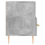 vidaXL Meuble TV Gris béton 80x36x50 cm Bois d'ingénierie