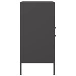 vidaXL Buffets 2 Pièces noir 36x39x79 cm acier