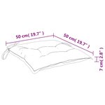 vidaXL Coussins de chaise lot de 6 anthracite 50x50x7 cm tissu oxford