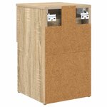 vidaXL Armoire de lit 2 Pièces Chêne Sonoma 29 x 31 5 x 49 cm