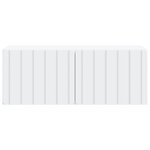 vidaXL Meuble TV mural 78 5 x 31 x 30 cm Blanc Bois d'ingénierie