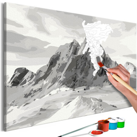 Tableau à peindre par soi-même - alps panorama l x h en cm 60x40