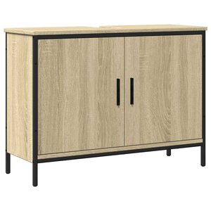 vidaXL Armoire lavabo de salle de bain chêne sonoma 80x30x60 cm