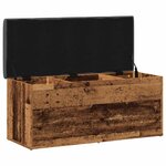vidaXL Banc de rangement vieux bois 102x42x45 cm bois d'ingénierie