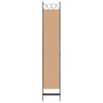 vidaXL Paravent à 6 panneaux Beige 240 x 220 cm Tissu