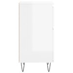 vidaXL Buffets 2 Pièces blanc brillant 40x35x70 cm bois d'ingénierie