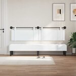 vidaXL Tête de lit suspendue Blanc Tissu