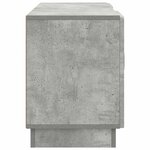 vidaXL Meuble TV Gris béton 102 x 34 5 x 47 cm Bois d'ingénierie