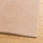 vidaXL Tapis HUARTE à poils courts doux lavable rouge clair 160x160 cm