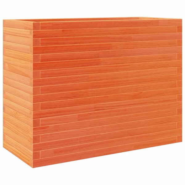 vidaXL Jardinière cire marron 90x40x68 5 cm bois de pin massif