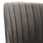 vidaXL Chaises pivotantes à manger lot de 4 gris foncé velours