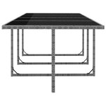vidaXL Ensemble à manger d'extérieur 13 Pièces coussins rotin anthracite