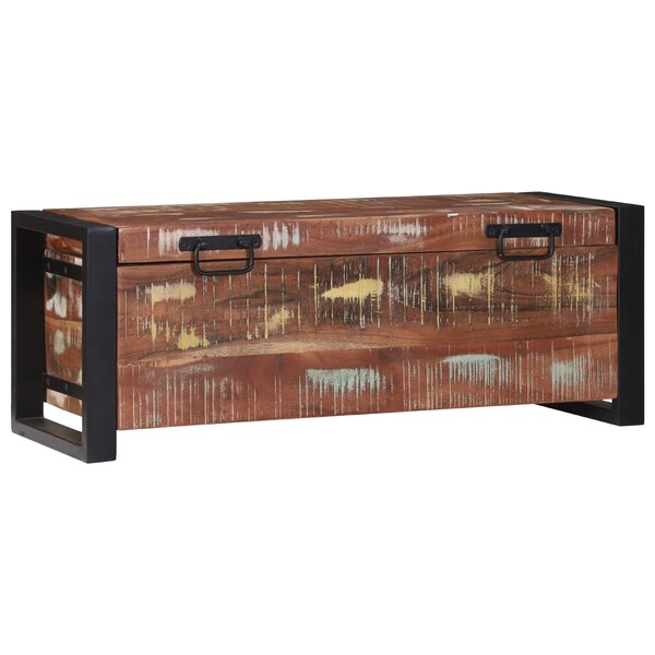 vidaXL Coffres de rangement 80x30x30cm en bois massif récupéré et métal