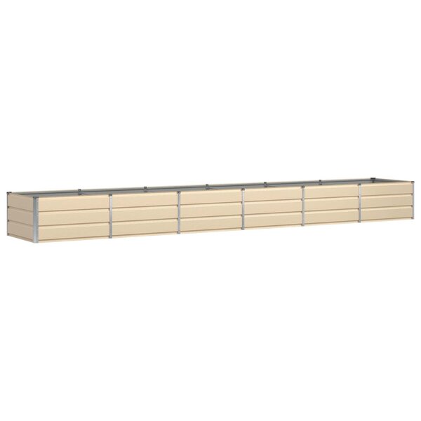 vidaXL Jardinière Ivoire 480 x 80 x 45 cm Acier