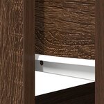 vidaXL Table console avec tiroirs chêne marron 85 5x38 5x74 5 cm