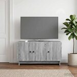 vidaXL Meuble TV Sonoma gris 99 x 34 5 x 50 cm Bois d'ingénierie
