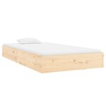 vidaXL Cadre de lit sans matelas bois massif 100x200 cm
