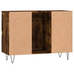 vidaXL Armoire salle de bain chêne fumé 80x33x60cm bois d'ingénierie