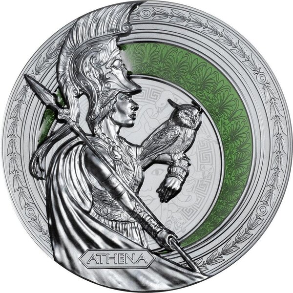 Pièce de monnaie en Argent 2 Dollars g 31.1 (1 oz) Millésime 2025 ATHENA