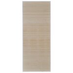 vidaXL Tapis rectangulaires Bambou naturel 4 Pièces 120x180 cm