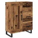 vidaXL Buffet Bois Ancien 69 5 x 34 x 90 cm Bois d'ingénierie et fer