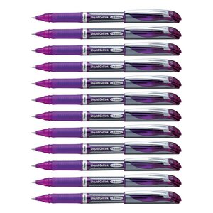 Roller Encre Gel ENERGEL BL60 Pointe Large Violet x 12 PENTEL