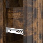 vidaXL Armoire à tiroirs Chêne fumé 66 x 34 5 x 90 cm