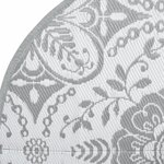 vidaXL Tapis d'extérieur ARAKIL gris clair Ø160 cm PP