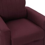 vidaXL Fauteuil inclinable électrique Violet Tissu