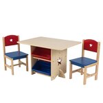 KidKraft Ensemble de table et 2 chaises avec motif d'étoile
