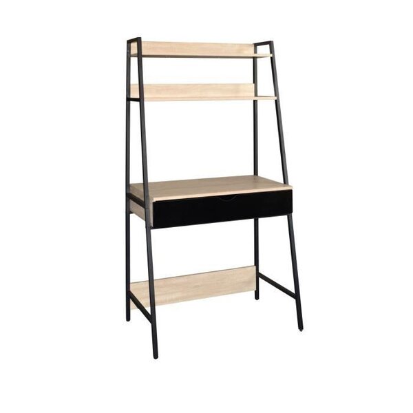 Bureau avec étagere en metal - L 84 x P 45 x H 165 cm - DOVER