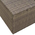 vidaXL Canapé de jardin Gris 123 x 62 x 69 cm polyrotin