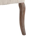 vidaXL Chaises à manger lot de 2 beige tissu à l'aspect de lin