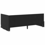 vidaXL Cadre de lit d'angle avec tête de lit Noir 100 x 200 cm Velours