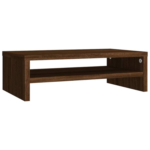 vidaXL Support de moniteur Chêne marron 42x24x13 cm Bois d'ingénierie