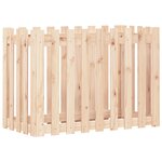 vidaXL Lit surélevé de jardin design de clôture 100x50x70cm pin massif