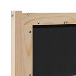 vidaXL Tête de lit Autre Marron 140 cm Bois massif en pin