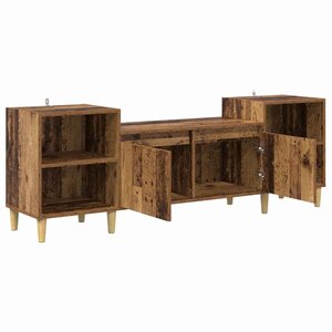 vidaXL Meuble TV Bois Ancien 160 x 35 x 55 cm Bois d'ingénierie