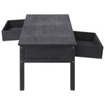 vidaXL Table basse Noir 100x50x45 cm Bois