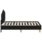vidaXL Cadre de lit pour tout-petit avec tête de lit Noir 70 x 140 cm