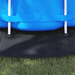 vidaXL Tapis de sol de piscine noir Ø 550 cm en tissu non tissé rond.