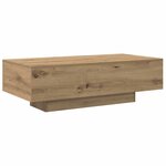 vidaXL Table basse chêne artisanal 100x49 5x31 cm bois d'ingénierie