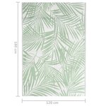 Vidaxl tapis d'extérieur vert 120x180 cm pp