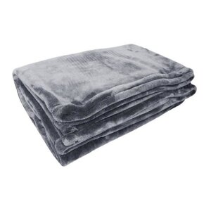 Couverture microflanelle 180 x 220 cm gris