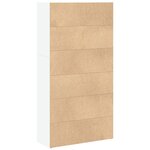 vidaXL Bibliothèque blanc 80x30x152 cm bois d'ingénierie