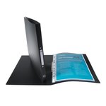 Classeur 2 anneaux 15 mm polypropylène Opaque A4, noir EXACOMPTA