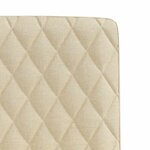 vidaXL Chaises à manger lot de 2 crème tissu