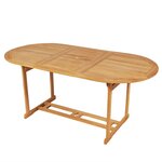 vidaXL Ensemble à manger de jardin 9 Pièces Bois de teck massif
