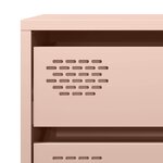 vidaXL Buffet rose 68x39x58 5 cm acier laminé à froid